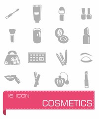 Vector Cosmetics icon set