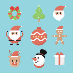 Christmas Icons set, vector