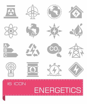 Vector Energetics icon set