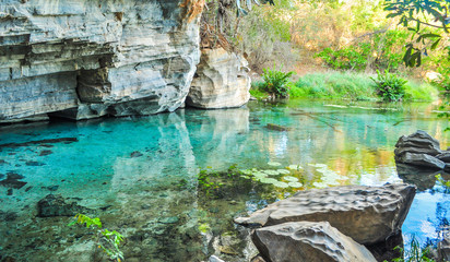 Pratinha Grotto in Chapada Diamantina, Brazil