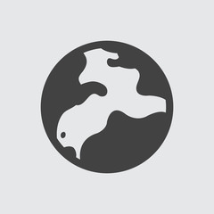 Earth icon illustration isolated vector sign symbol