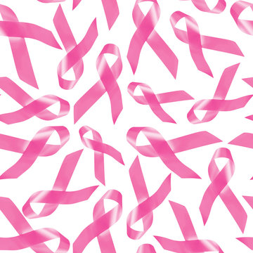 Breast cancer awareness pink ribbon pattern