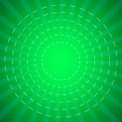 green background : sunburst vector.