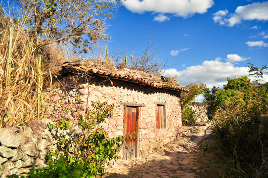 stone house in the village of Igatu, Chapada Diamantina, Brazil