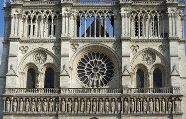 Façade de Notre-Dame-de-Paris, France