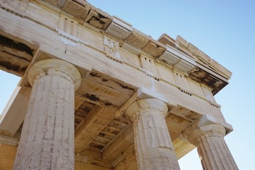 The Ancient Acropolis in Athens, Greece