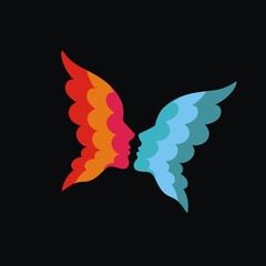 лицо и крылья