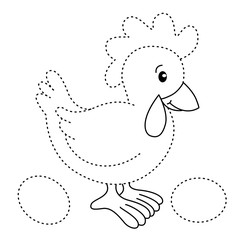 educational exercise and coloring book for children