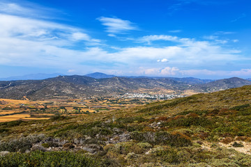 View of the valley in Greece island Rhodes