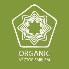 Vector abstract organic emblem