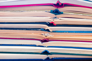 background of open vintage books