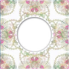 Pastel colors Frame. Perfect for invitations