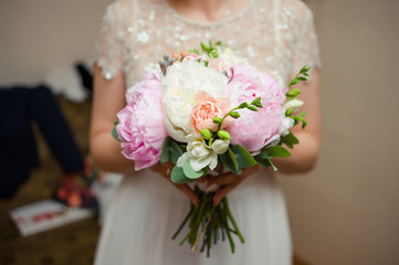 Big wedding bouquet