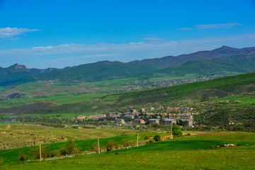 Fototapeta na wymiar View of Azatamut village in the Tavush Province of Armenia