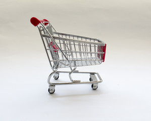 shopping cart with red details