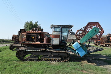 Fototapeta premium The Combine harvester