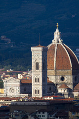 Toscana,Firenze, il duomo e il Campanile di Giotto.