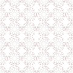 Vector low contrasting background with rhomboid abstract shapes, light pink seamless patterns on white background