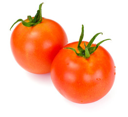 Red Tomatoes Isolated on a White Background