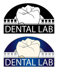 Dental Lab is an Illustration of a design for a Dental Lab or any dental related business. Includes teeth graphics and comes in a black and white and full color version.