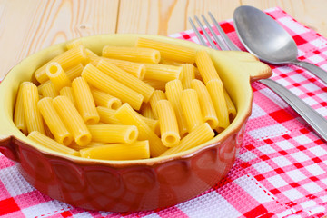 Tortellini Yellow Pasta on Plate