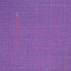 Violet Vintage Tweed Wool Fabric Background Texture Pattern, Large Detailed Textured Macro Closeup, Purple, Yellow, Blue, Red, Green Stripe Mixture Detail, Rough Casual Style Textile