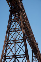Fototapeta na wymiar The Hacho Bridge, designed by Gustave Eiffel is located between Alamedilla and Guadalhortuna, Andalusia