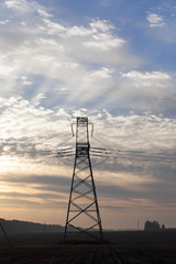 High-voltage power poles