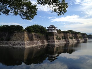 Fototapeta na wymiar Guardhouse at the Osaka Castle
