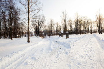 road in the winter