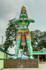 statue of the god hanuman in the entry to Batu Caves in kuala lumpur, Malaysia