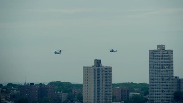 war background. military helicopters flying by.