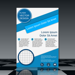 Professional business flyer vector design template