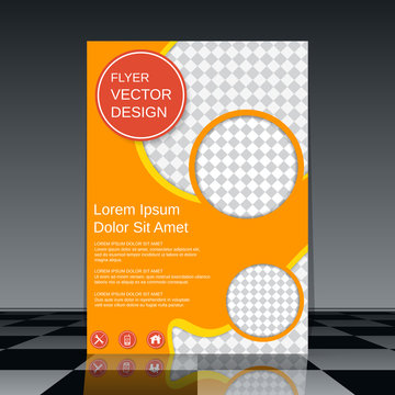 Professional business flyer vector design template
