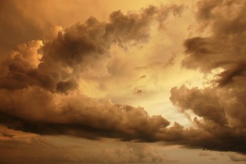 Golden Clouds at Morning