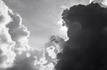 Black and White of Clouds