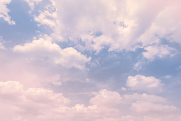 Sky with a pastel colored gradient