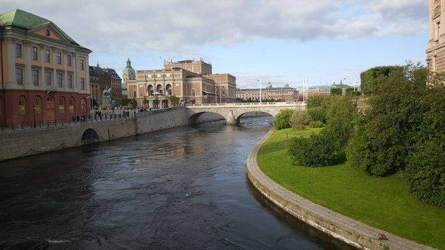 Riksplan bridge and the Royal Swedish Opera