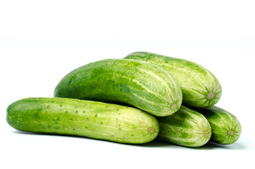 Cucumber on white background