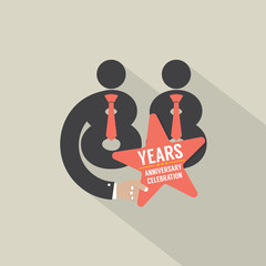 88th Years Anniversary Typography Design Vector Illustration