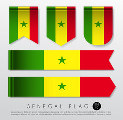 Fototapeta premium Set Of World Flag Ribbon Template : Vector Illustration