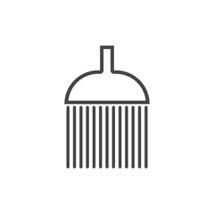 Shower Flat simple modern illustration