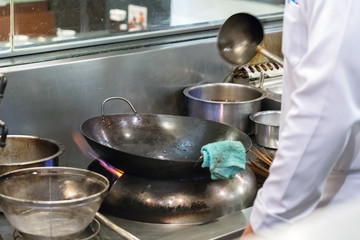 Chef preparing food
