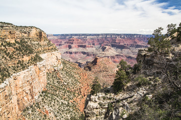 Beautiful view of Grand canyon, famous place for tourists.