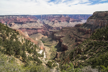 Beautiful view of Grand canyon, famous place for tourists.
