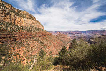 Beautiful view of Grand canyon, famous place for tourists.