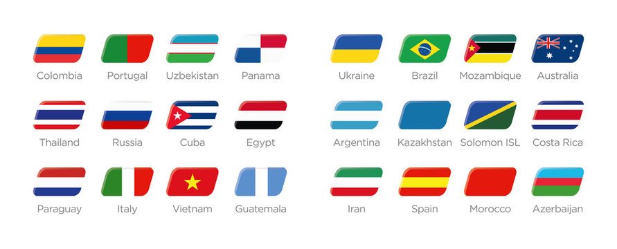 Futsal Moderne Symbole Rechteck der Teilnehmer in Kolumbien