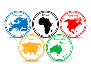 continents of the world