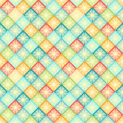 rhombus seamless pattern. bright colors geometric tiles