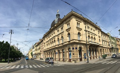 Fototapeta na wymiar Architecture in Zagreb panorama